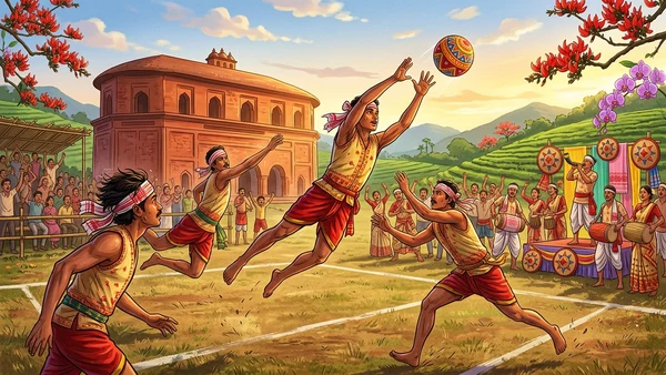 Dhopkhel: Assam Royal Bihu Ball Game (ধোপখেল - Ahom Heritage)